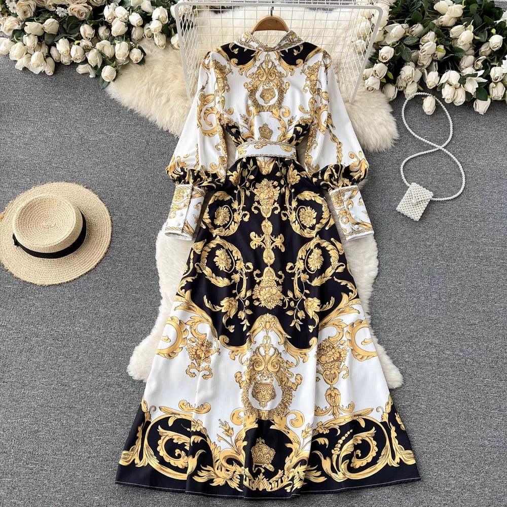 Harry Vintage Luxe Maxi Dress In White