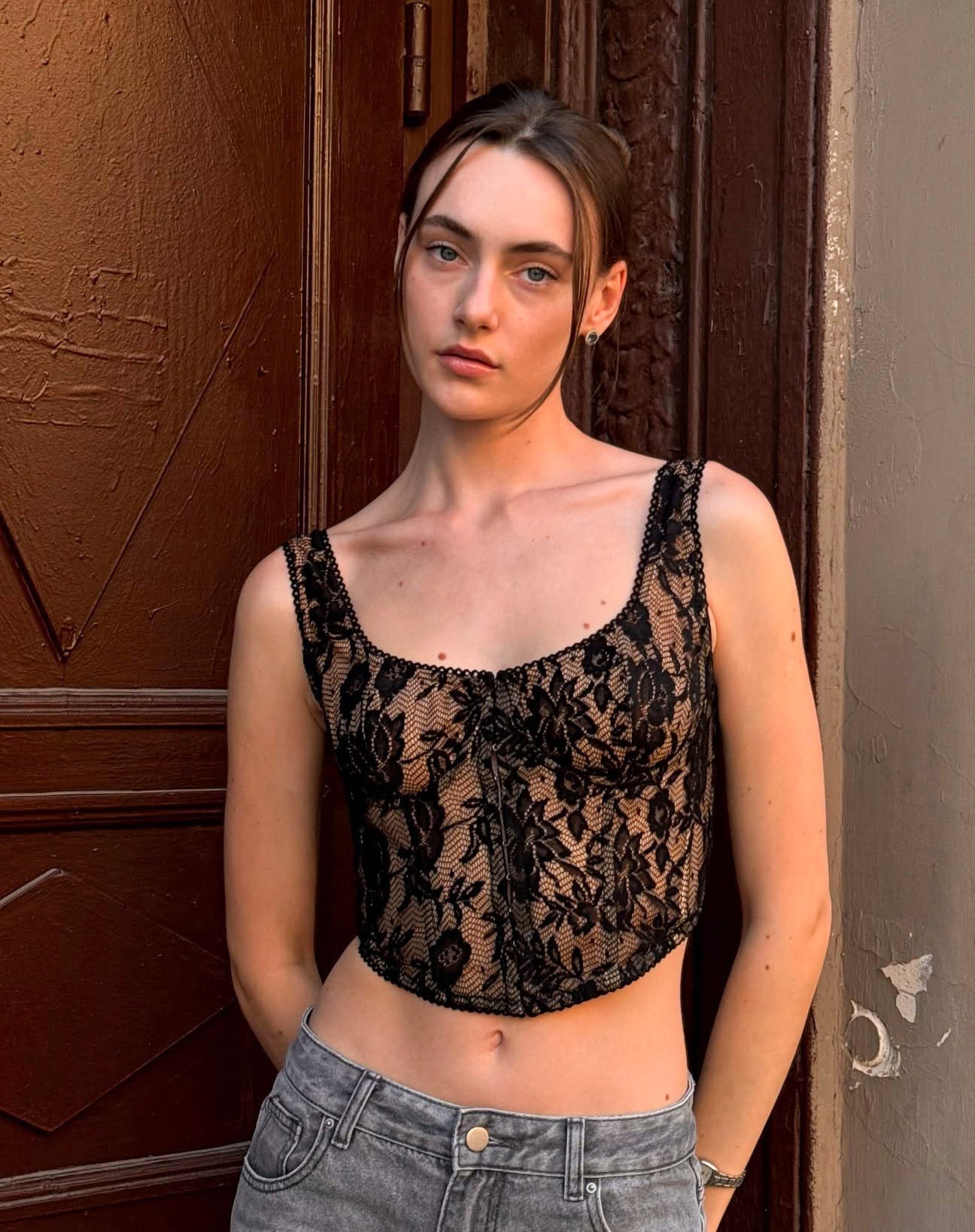 Romy Lace Crop Top