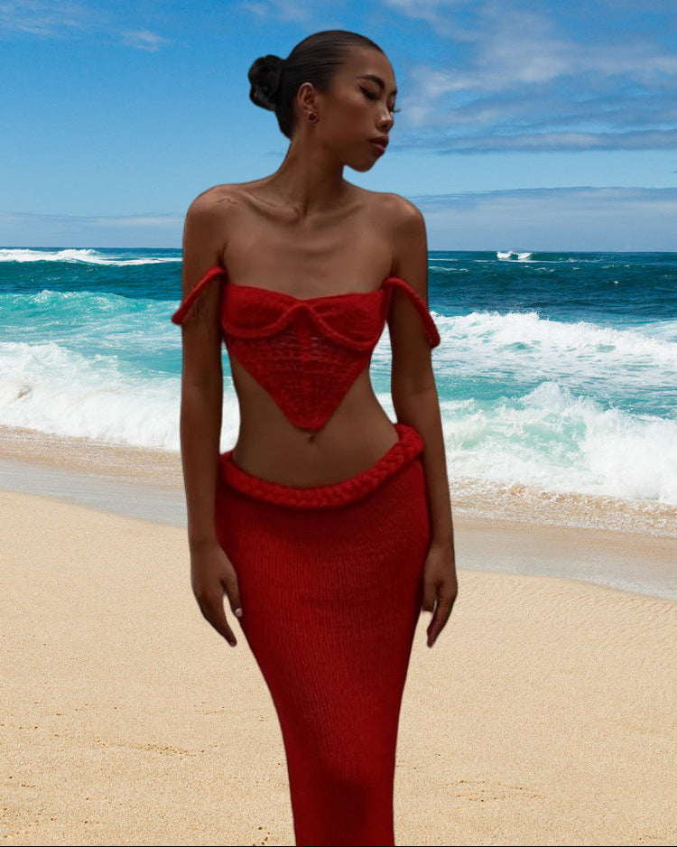 Sinoul Holiday Coord Skirt Set