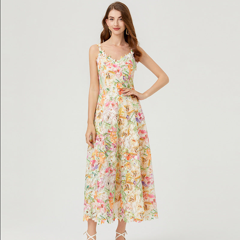 Alma Floral Cutout Maxi Dress