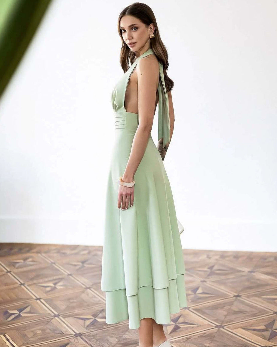 Aviva Halterneck Maxi Dress