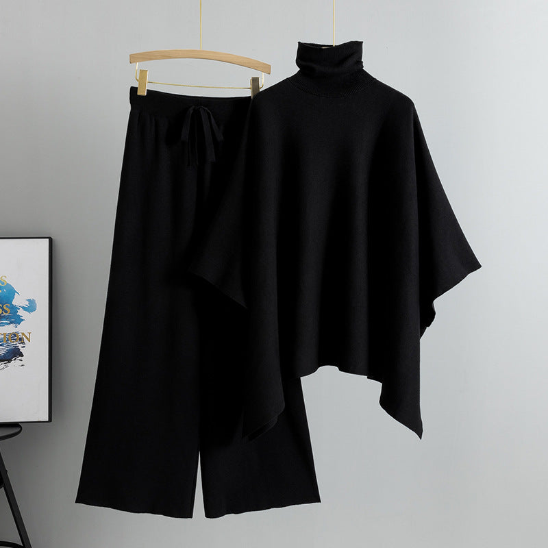 Natalia Luxe Winter Coord Set In Black