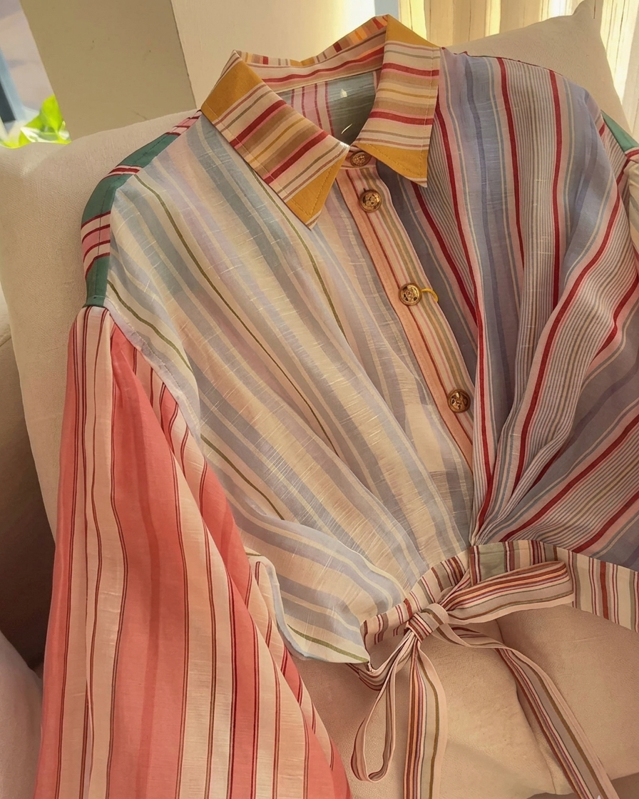Sadie Stripe Shirt With Top