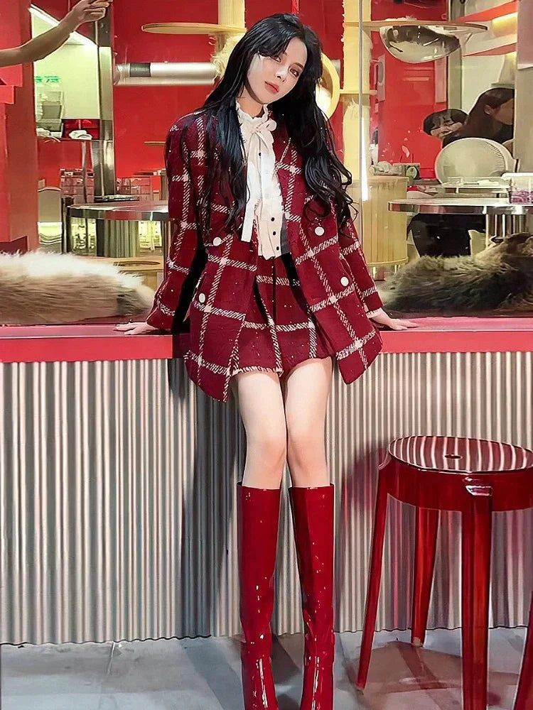 Camille Statement Luxe Tweed Coord Set