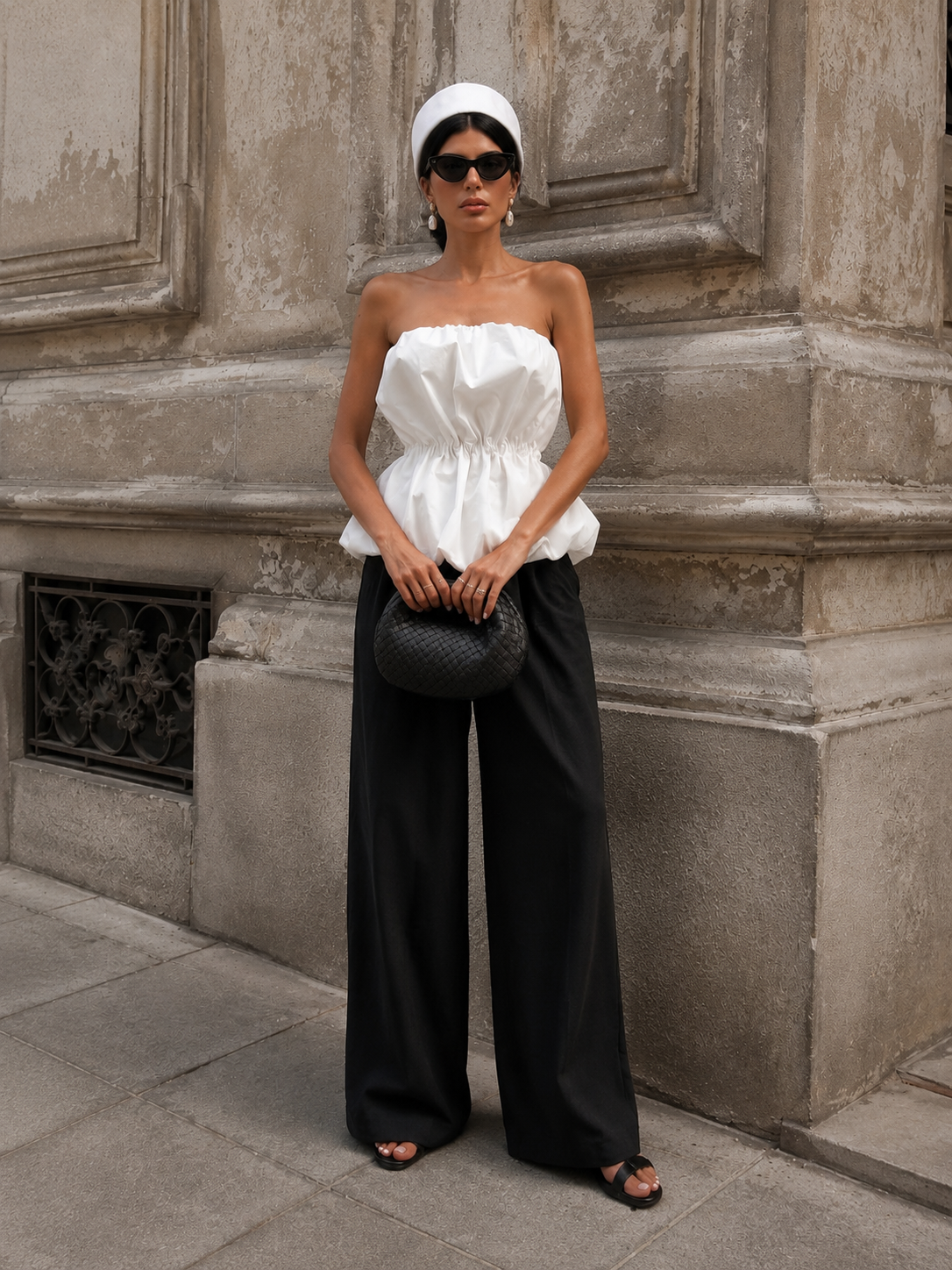Olio Off Shoulder Balloon Top