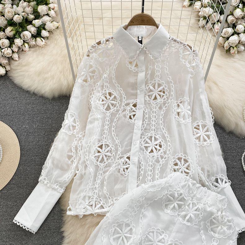 Belleza Summer Coord Set in White