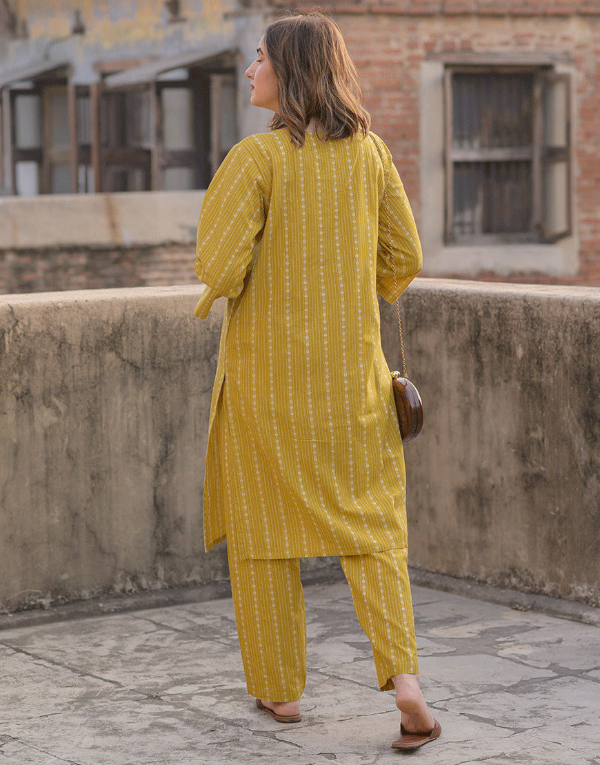 Brass Yellow Co-ord Set