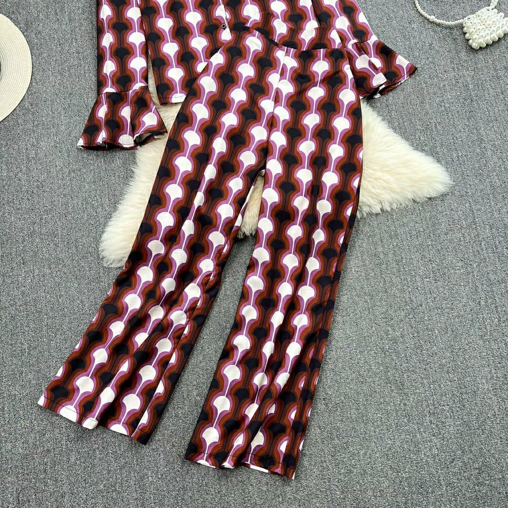 Charles Abstract Coord Set In Maroon
