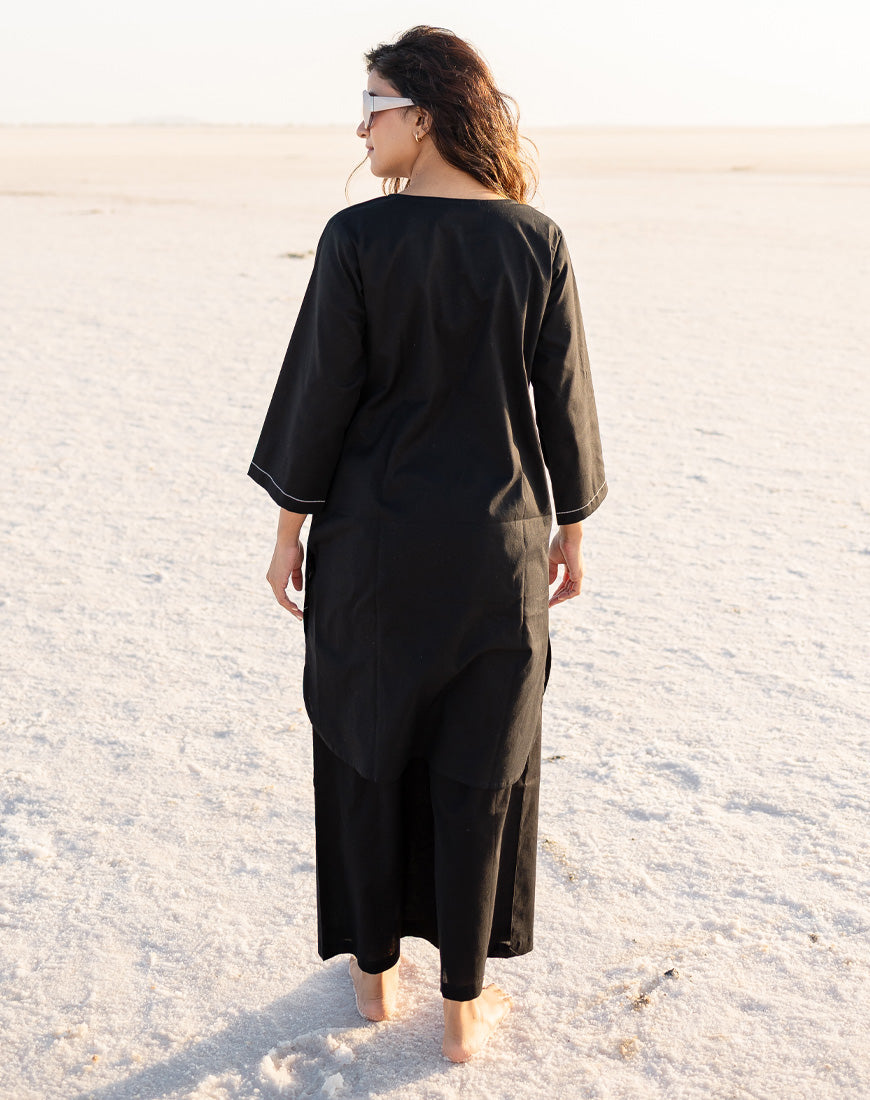Coal Black Co-ord Set