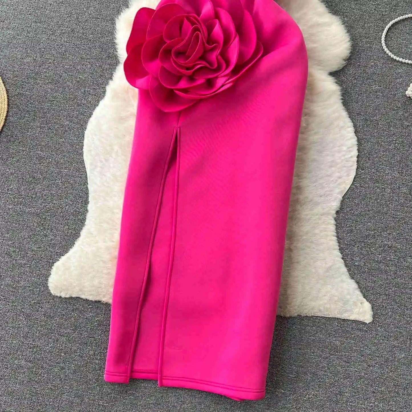 Desbam Rosette Dress In Pink