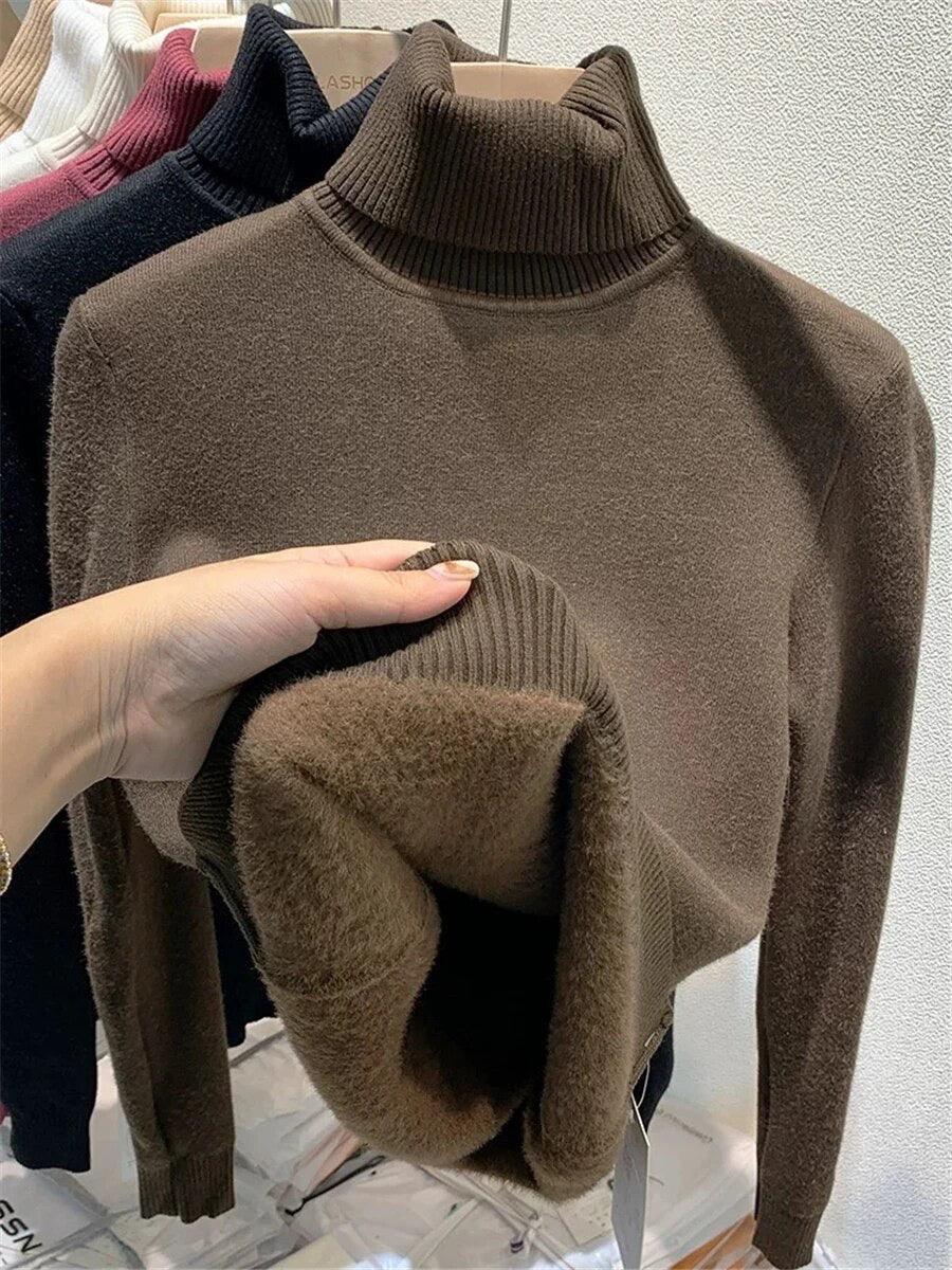 Esther Statement Pullover - Fleece Lined In Black