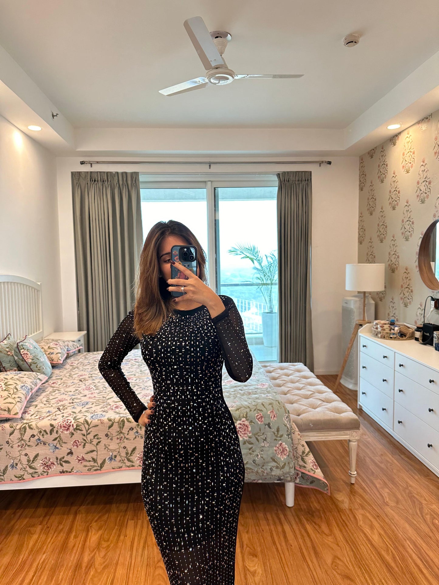 Gigi Embellished Evening Maxi Dress