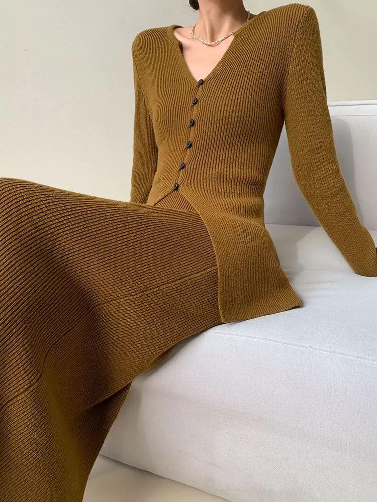 Dakota Winter Coord Set -Set Of Sweater And Skirt