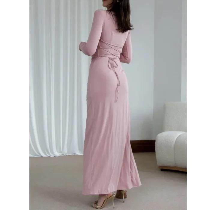Evana Statement Slit Maxi Dress