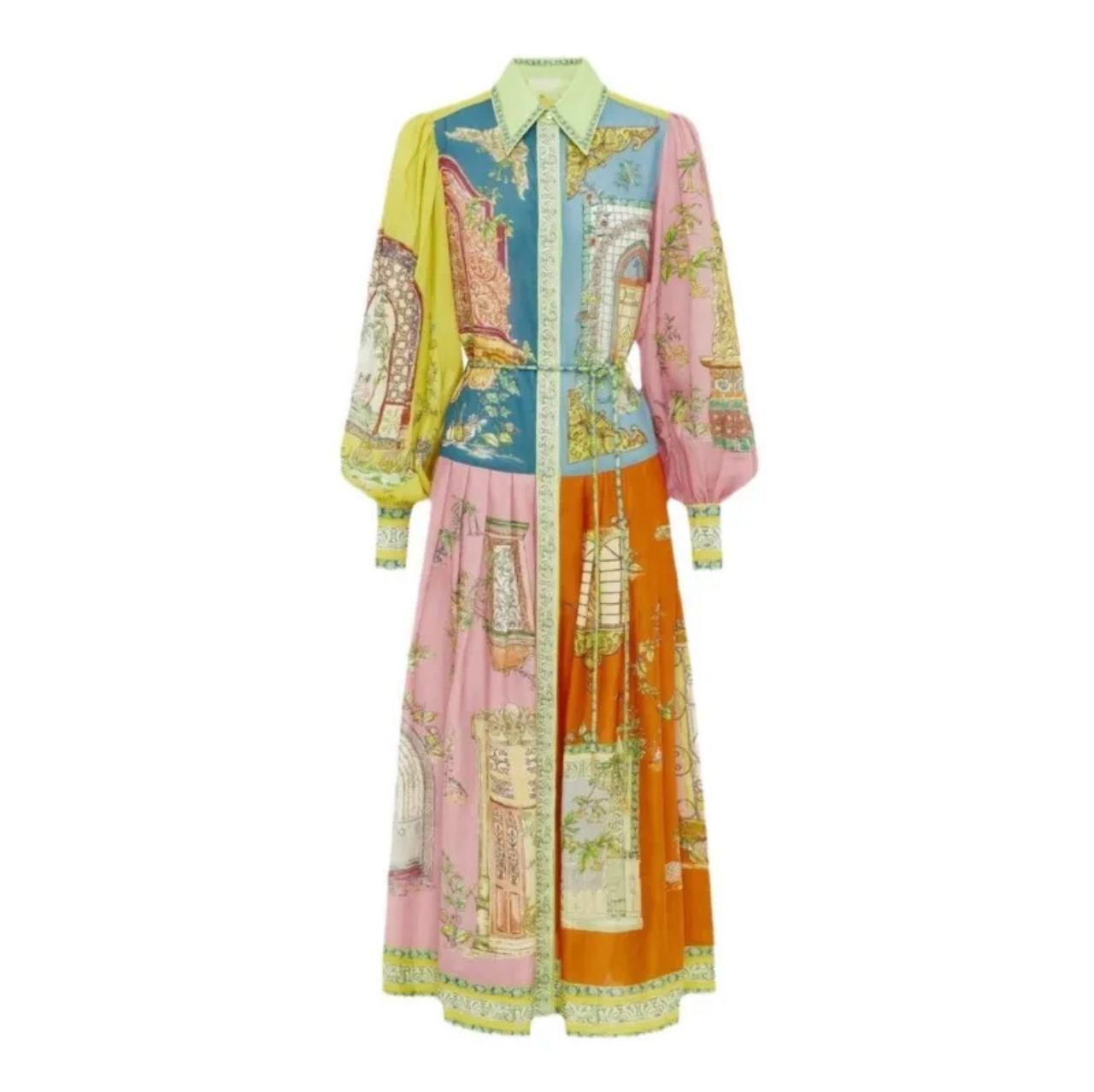 Maisto Printed Summer Maxi Dress In Multicolor