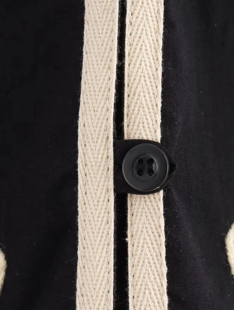 Nimo Embroidered Summer Coord In Black