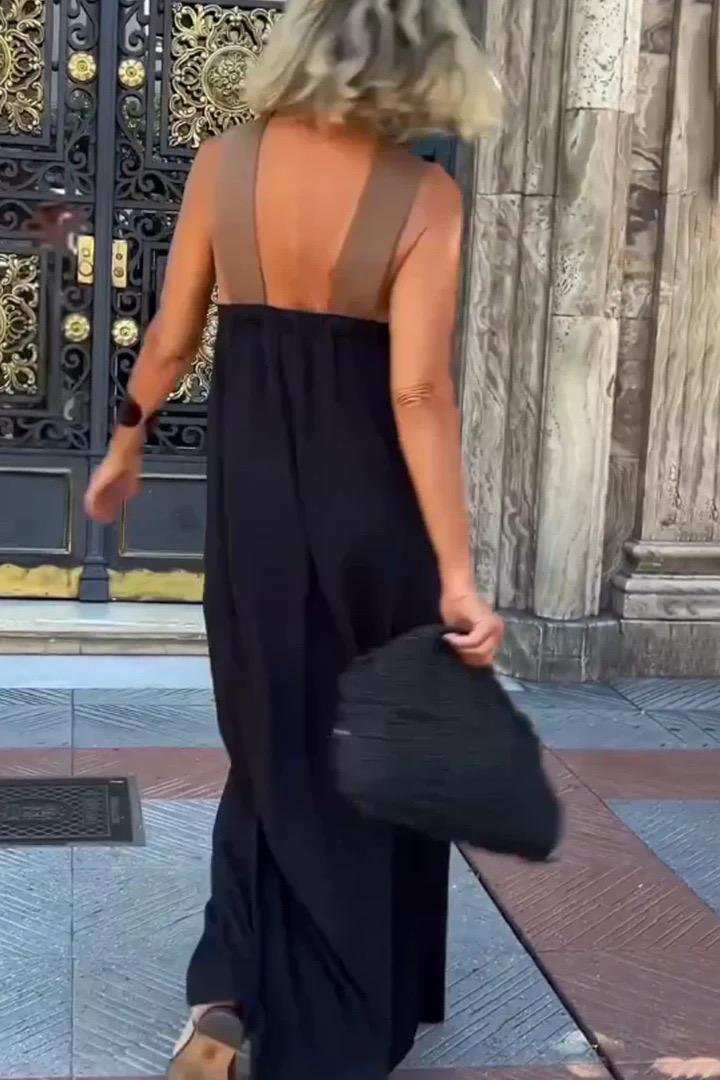 Jemini Summer Holiday Dress In Black