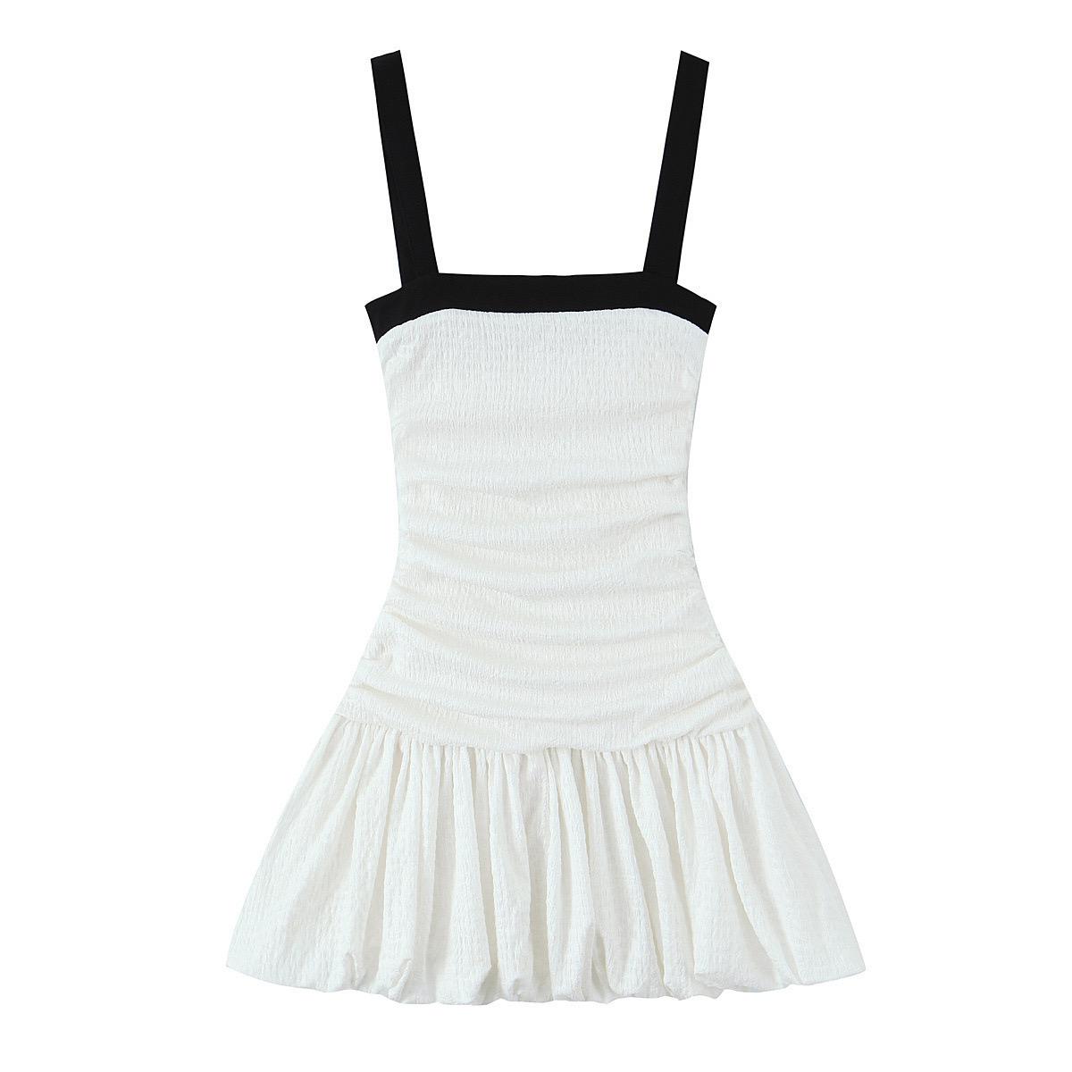 Alisa Statement Balloon Dress In White