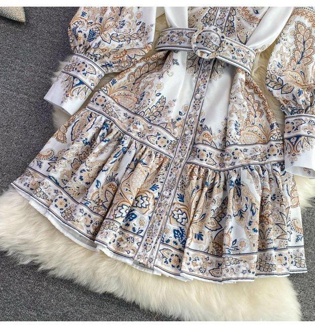 Lissy Summer Vintage Dress In White
