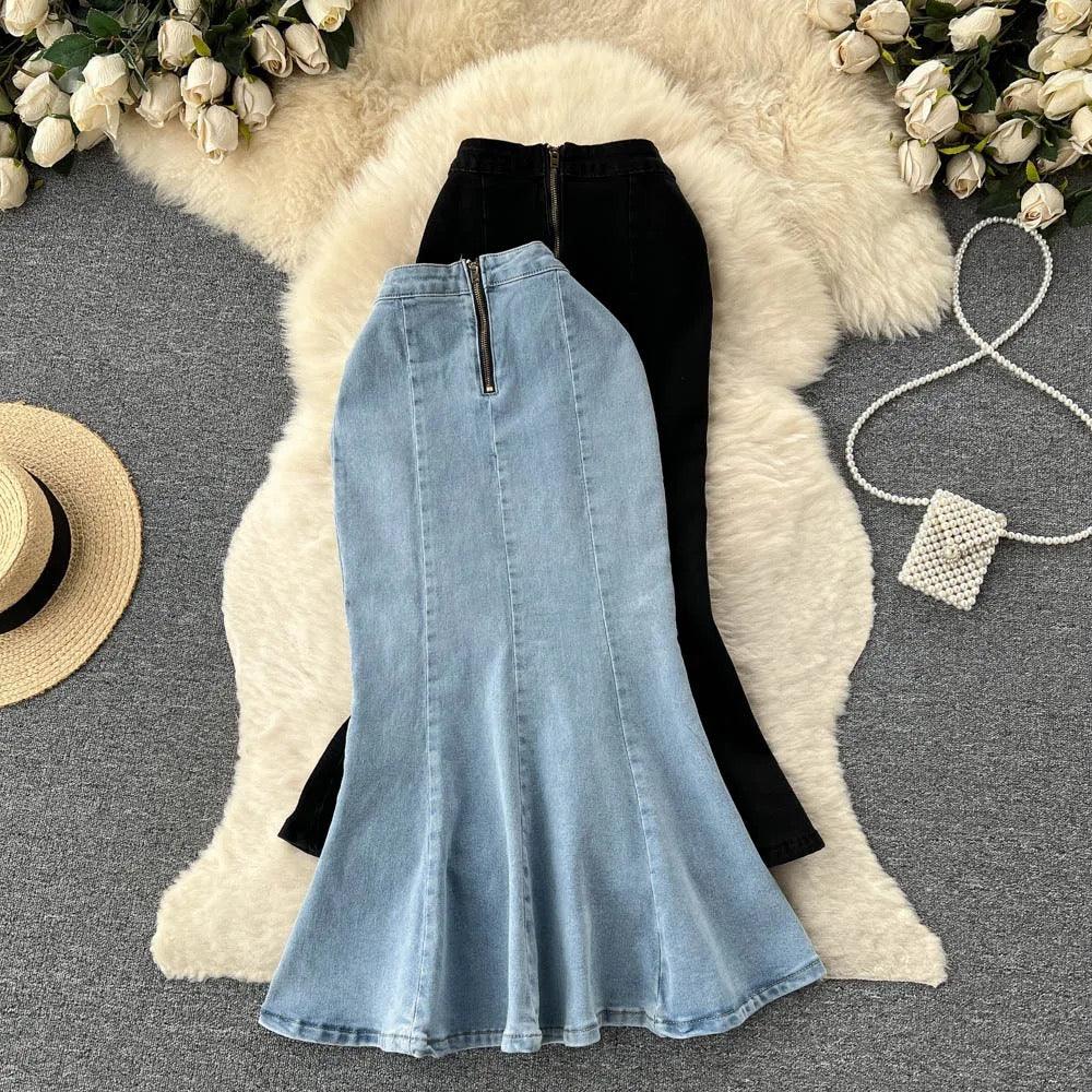 Malibu Maxi Statement Skirt In Black