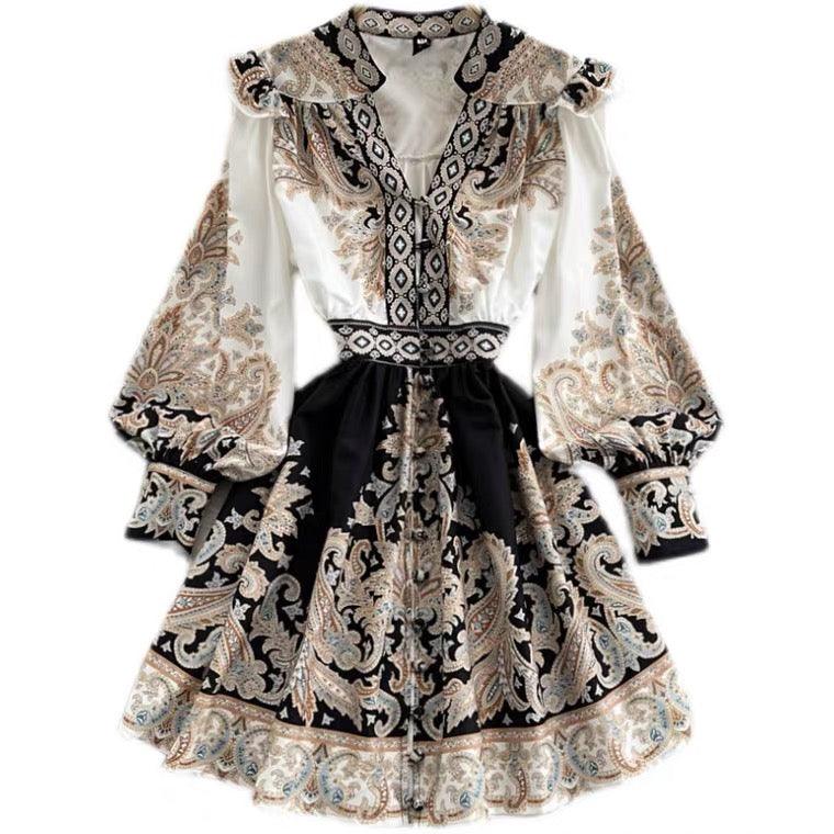 Santorini Vintage Dress In White