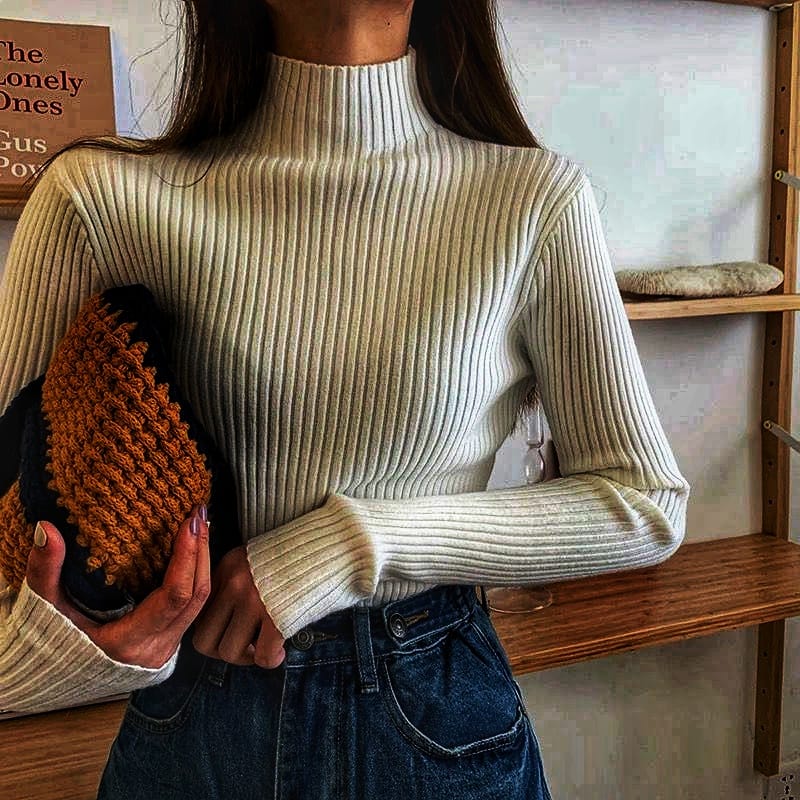 Champel Statement Turtleneck Sweater