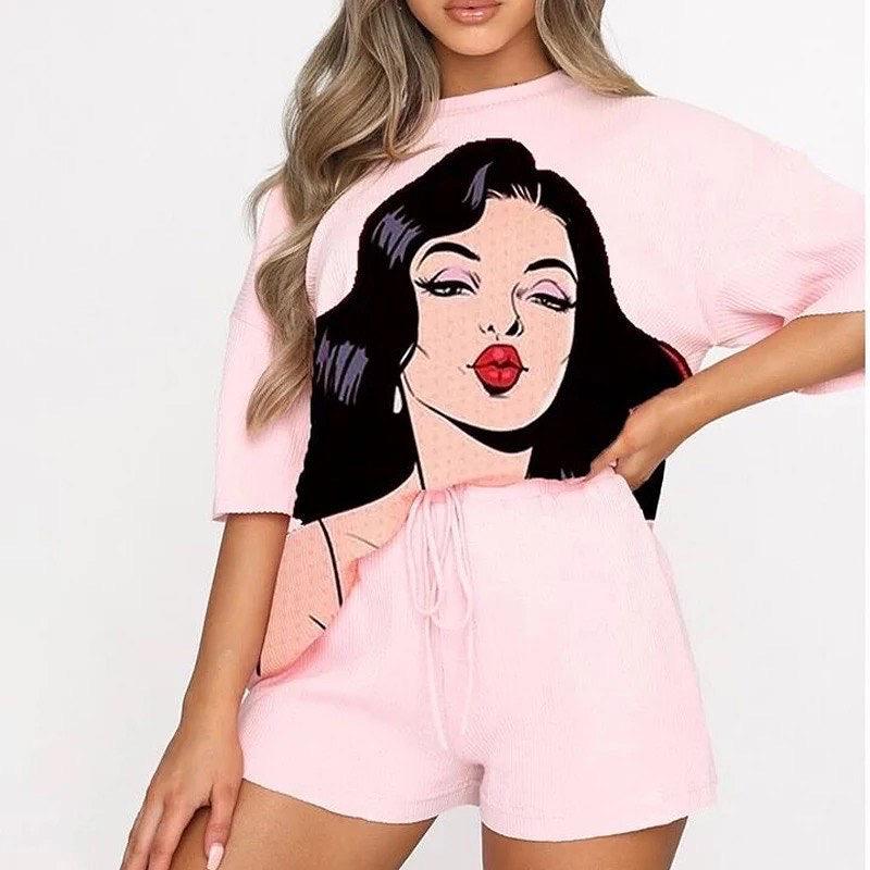 Danny Graphic Coords In Pink