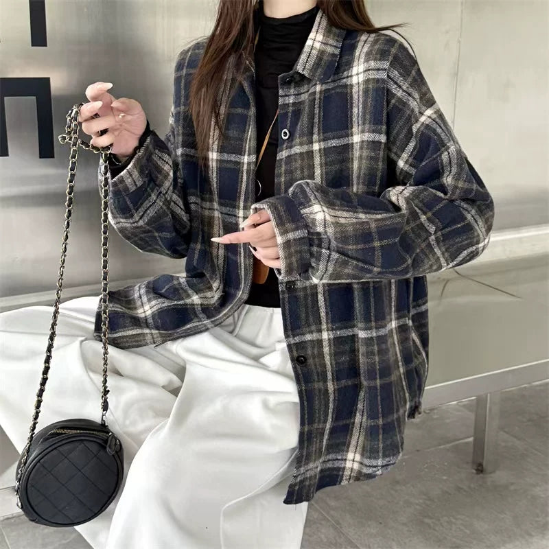 Vera Wollen Plaid Shirt