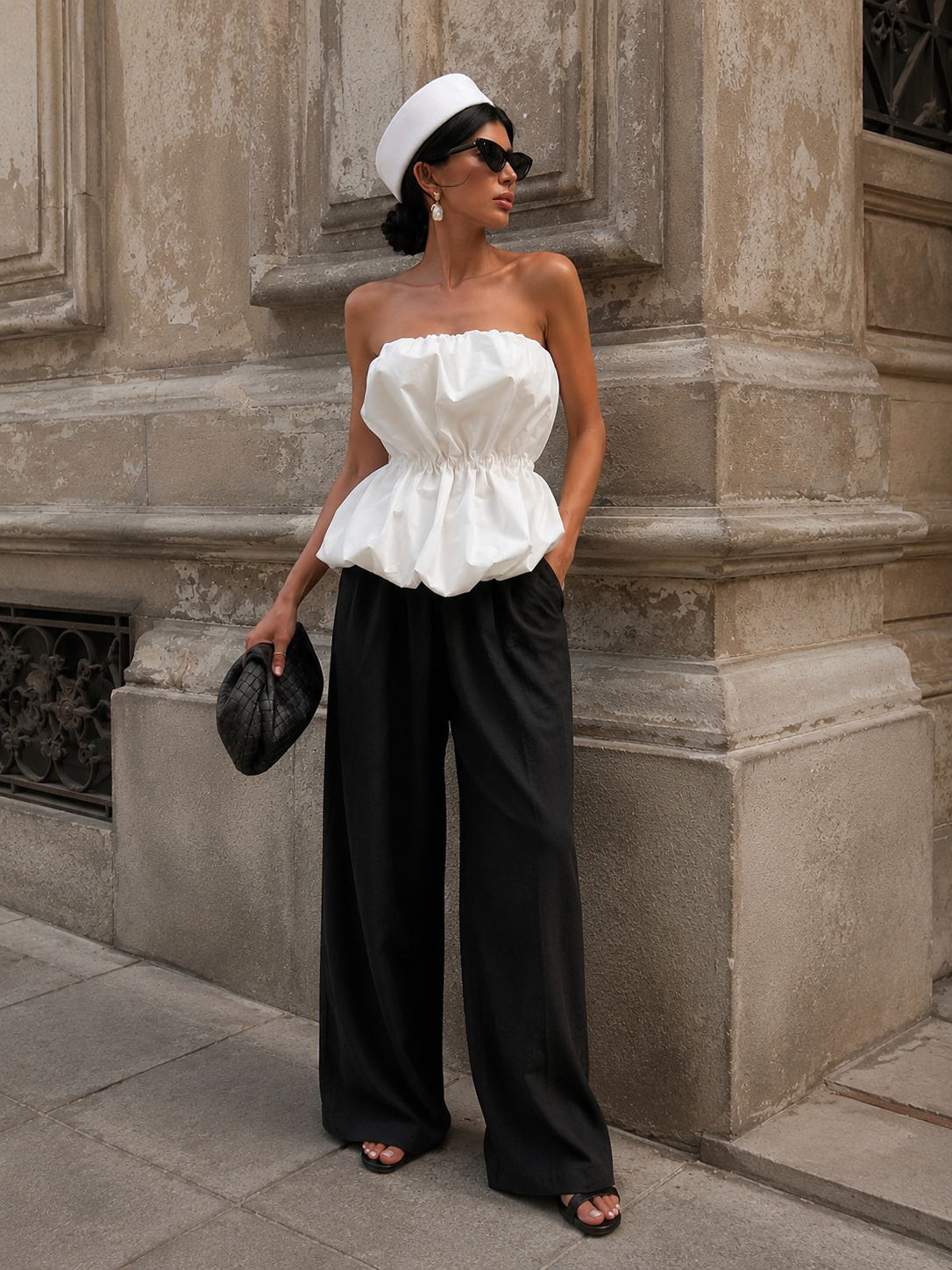 Olio Off Shoulder Balloon Top