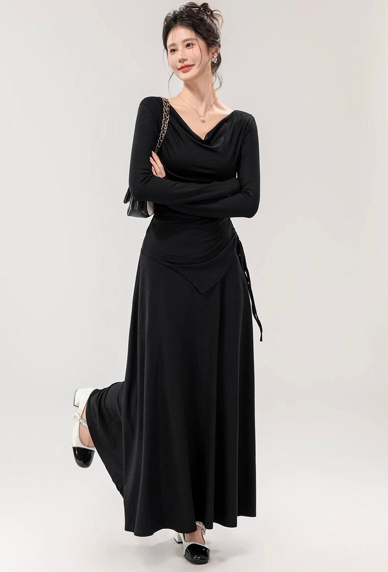 Mia Drawstring Coord Set - Set of Top and Skirt