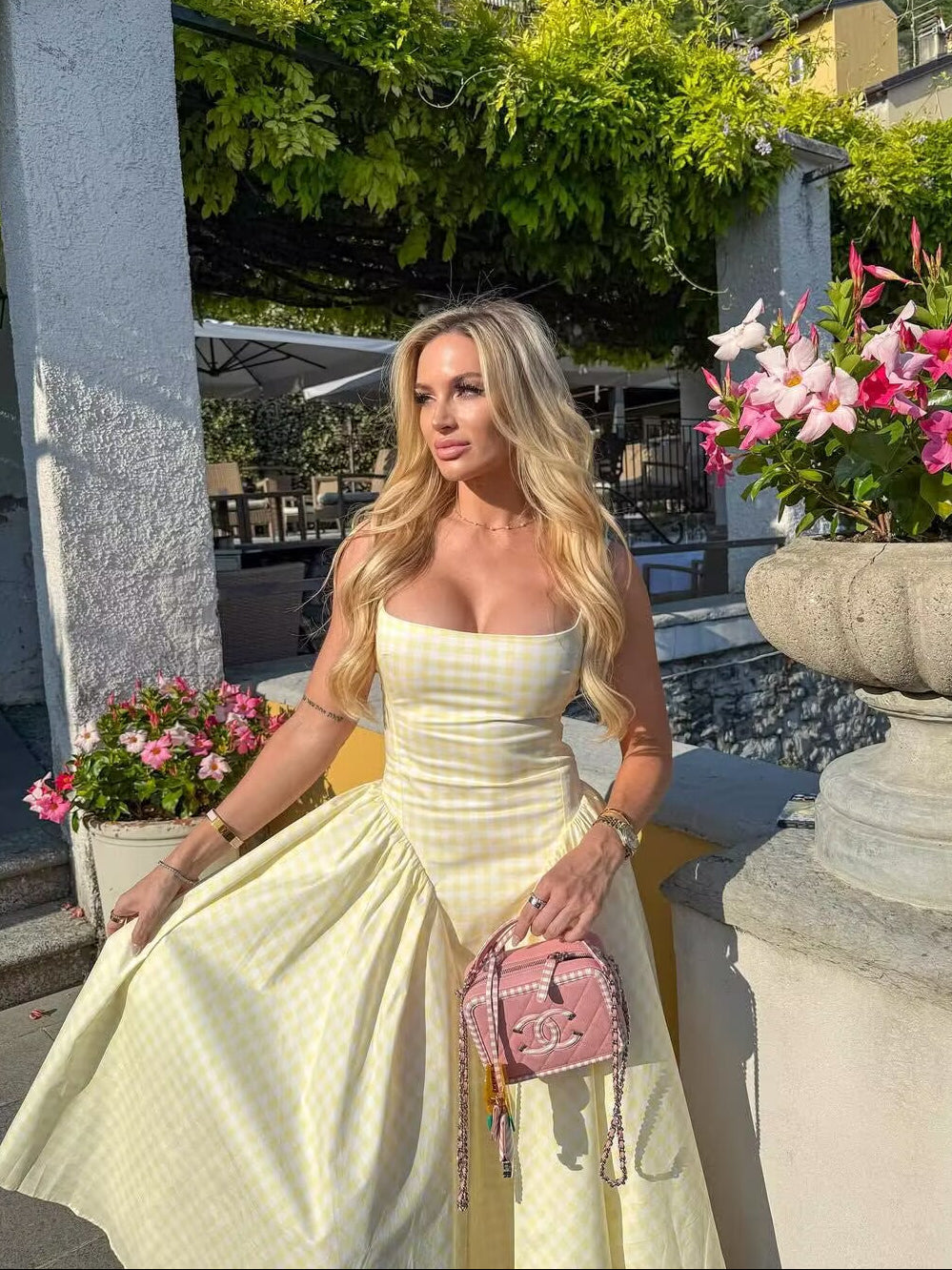 Pricillia Drop Waist Midi Dress