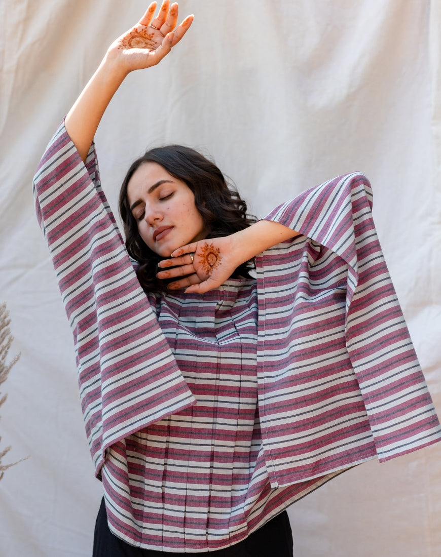 Soft Maroon Kaftaan Top