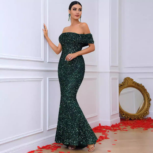 Valeria Shimmer Maxi Dress