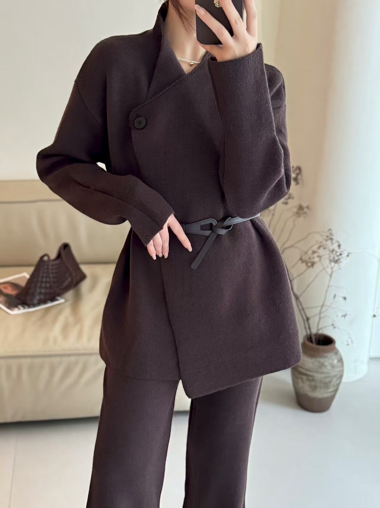 Emy Premium Coord Set With Belt