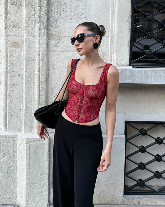 Romy Lace Crop Top