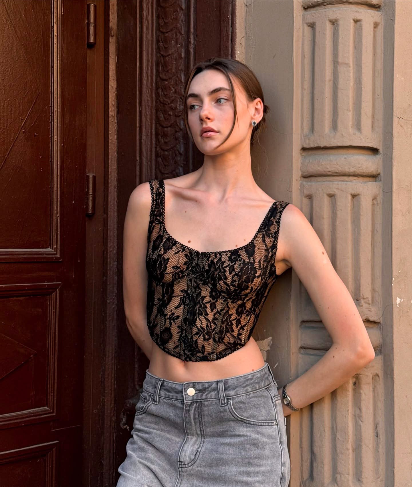 Romy Lace Crop Top