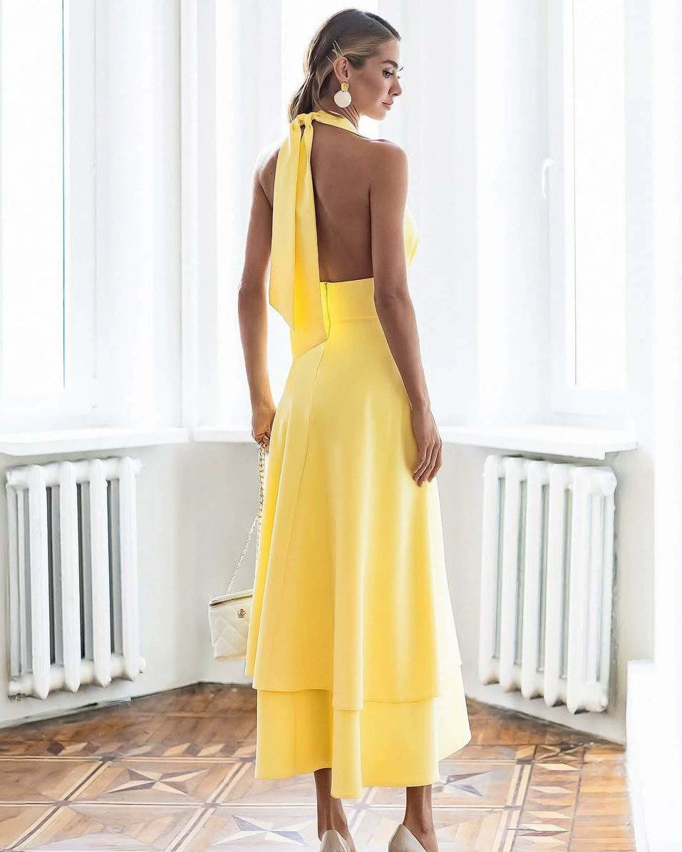 Aviva Halterneck Maxi Dress