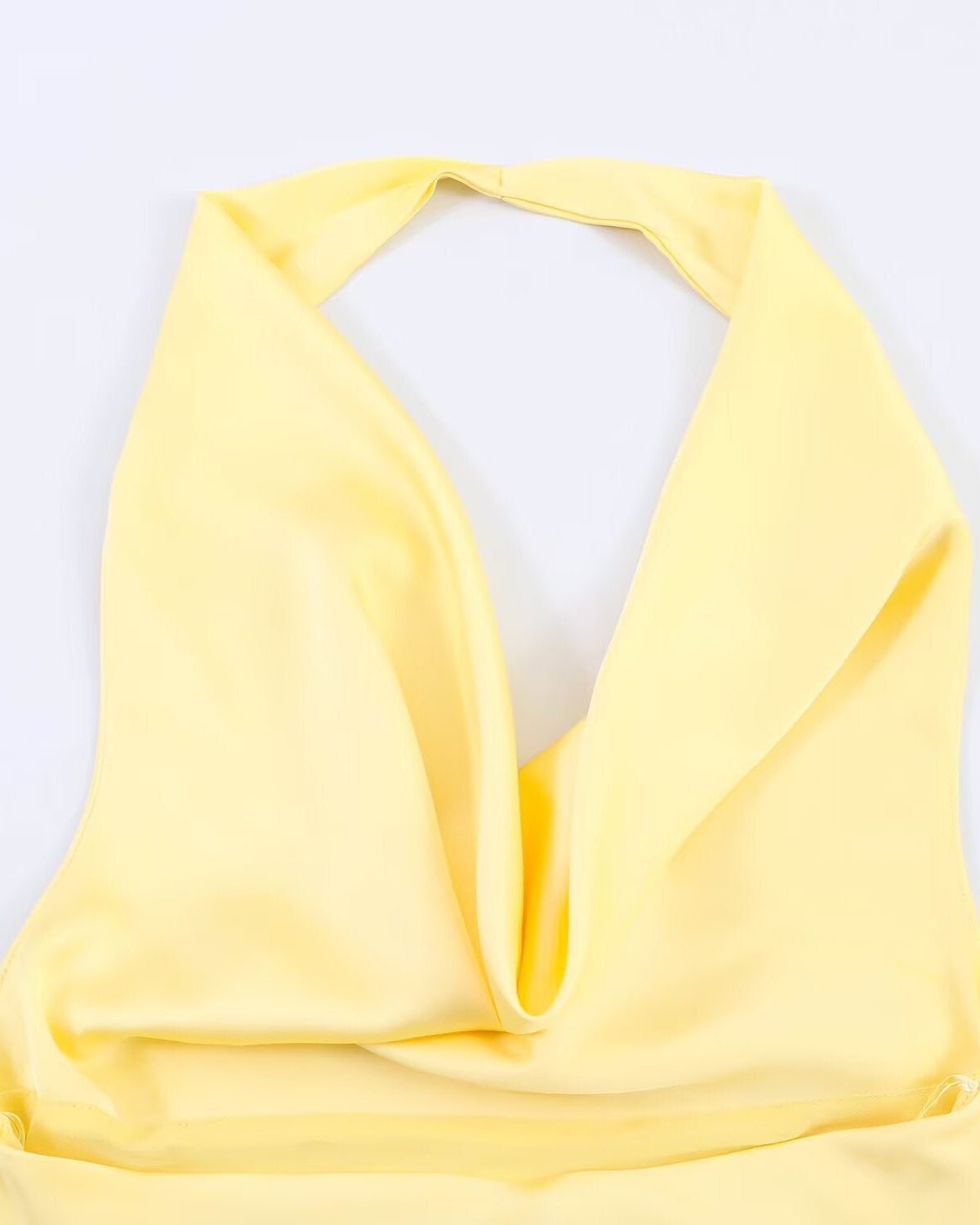 Bruna Halterneck Cowl Mini Dress