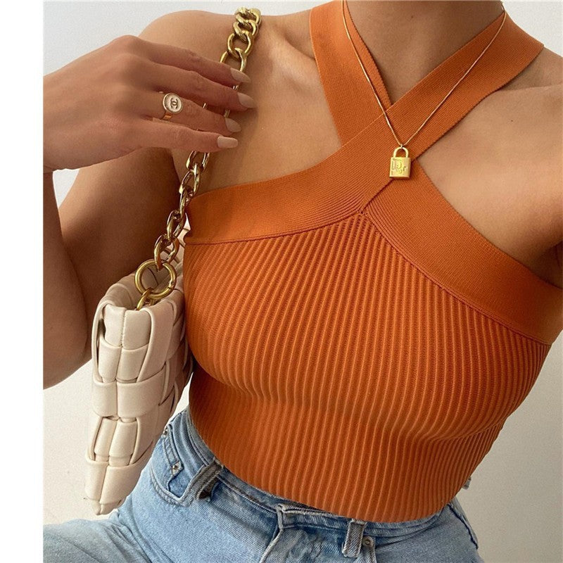 Monilo Halterneck Crop Top