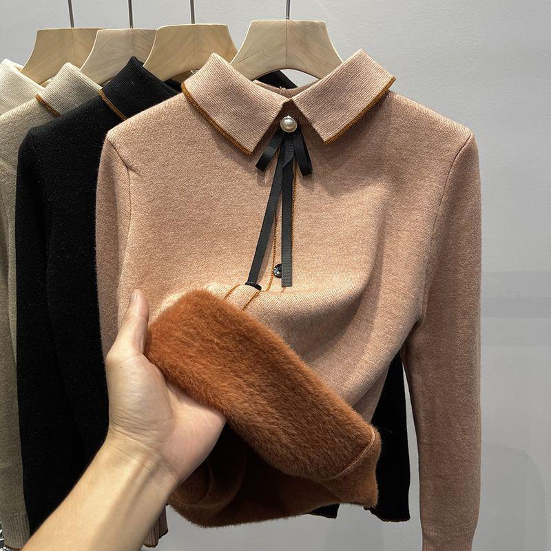 Emeka Fleece Lined Bow Sweater