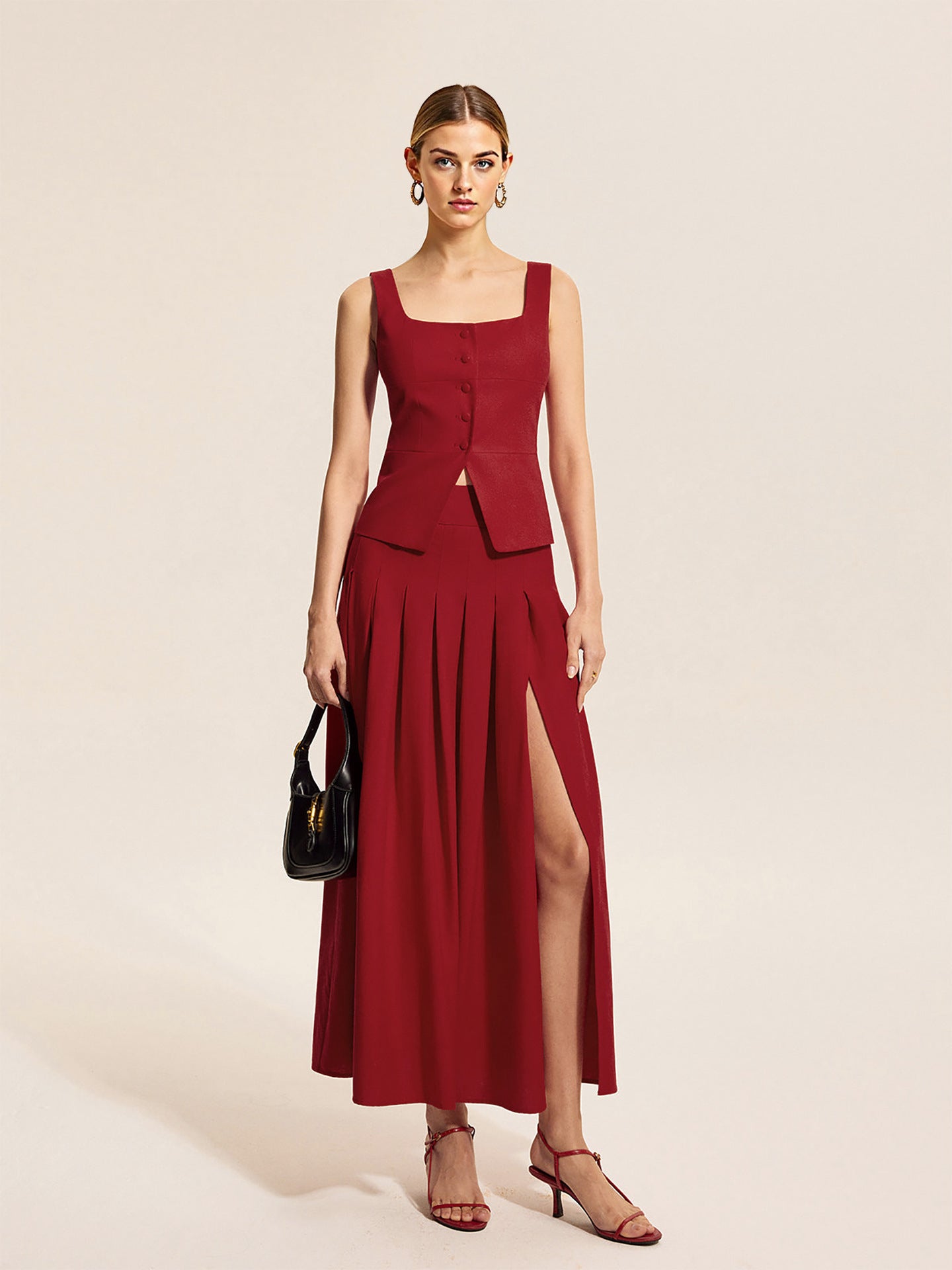 Salome Vest Coord Skirt Set