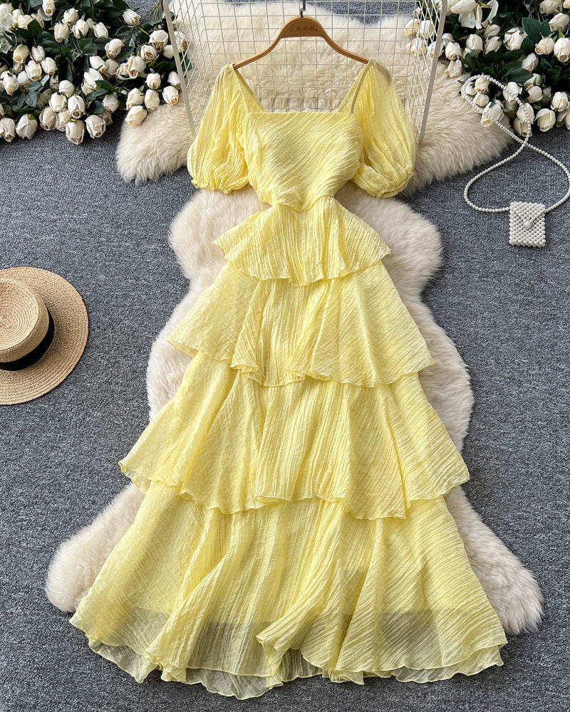 Sofia Ruffle Layer Maxi Dress