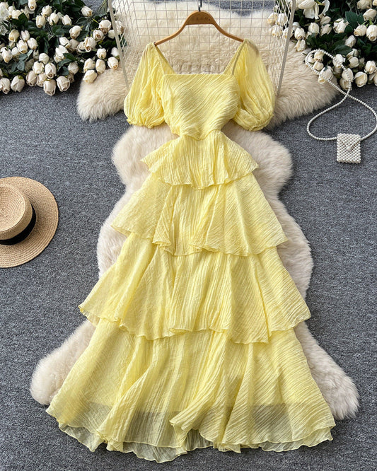 Sofia Ruffle Layer Maxi Dress