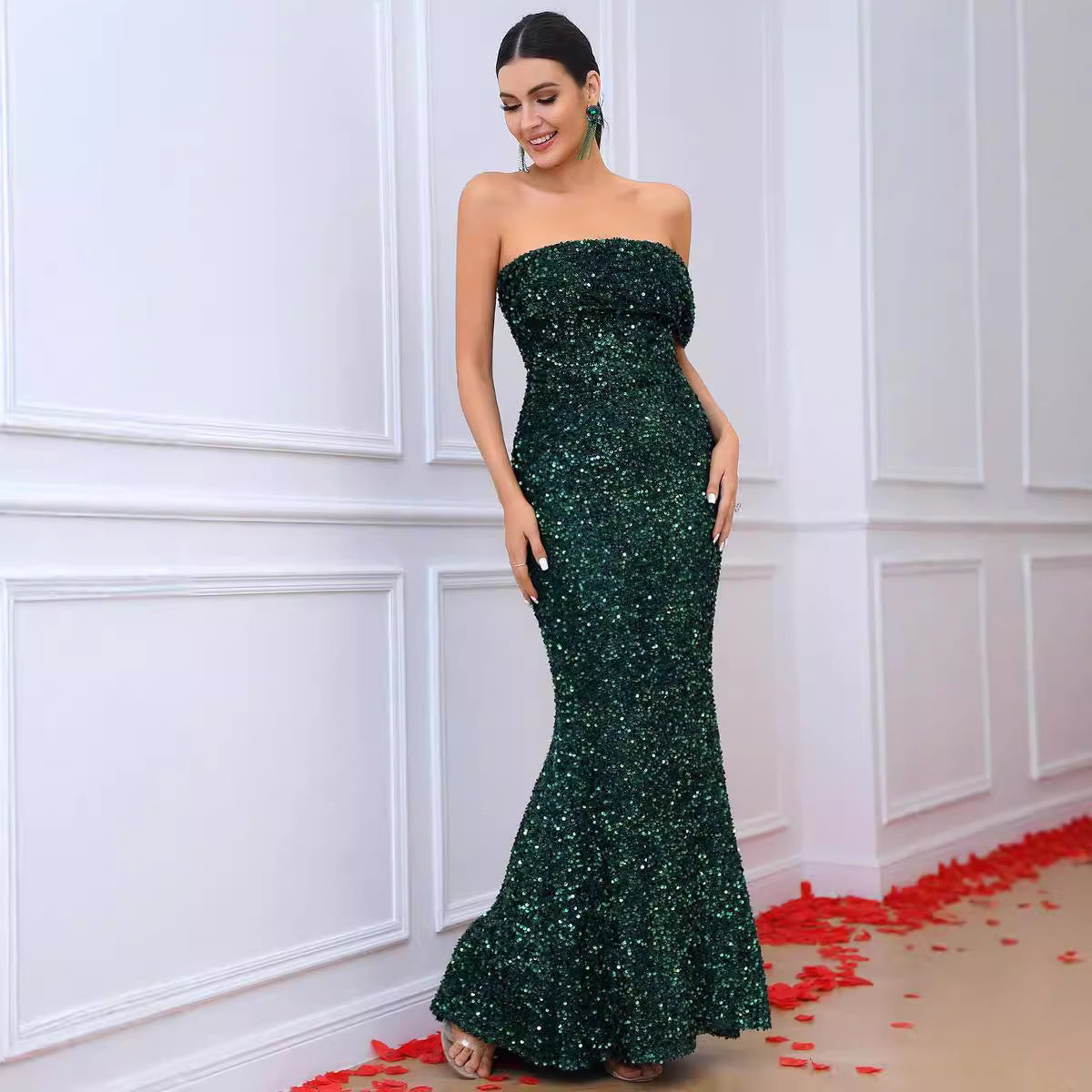 Valeria Shimmer Maxi Dress
