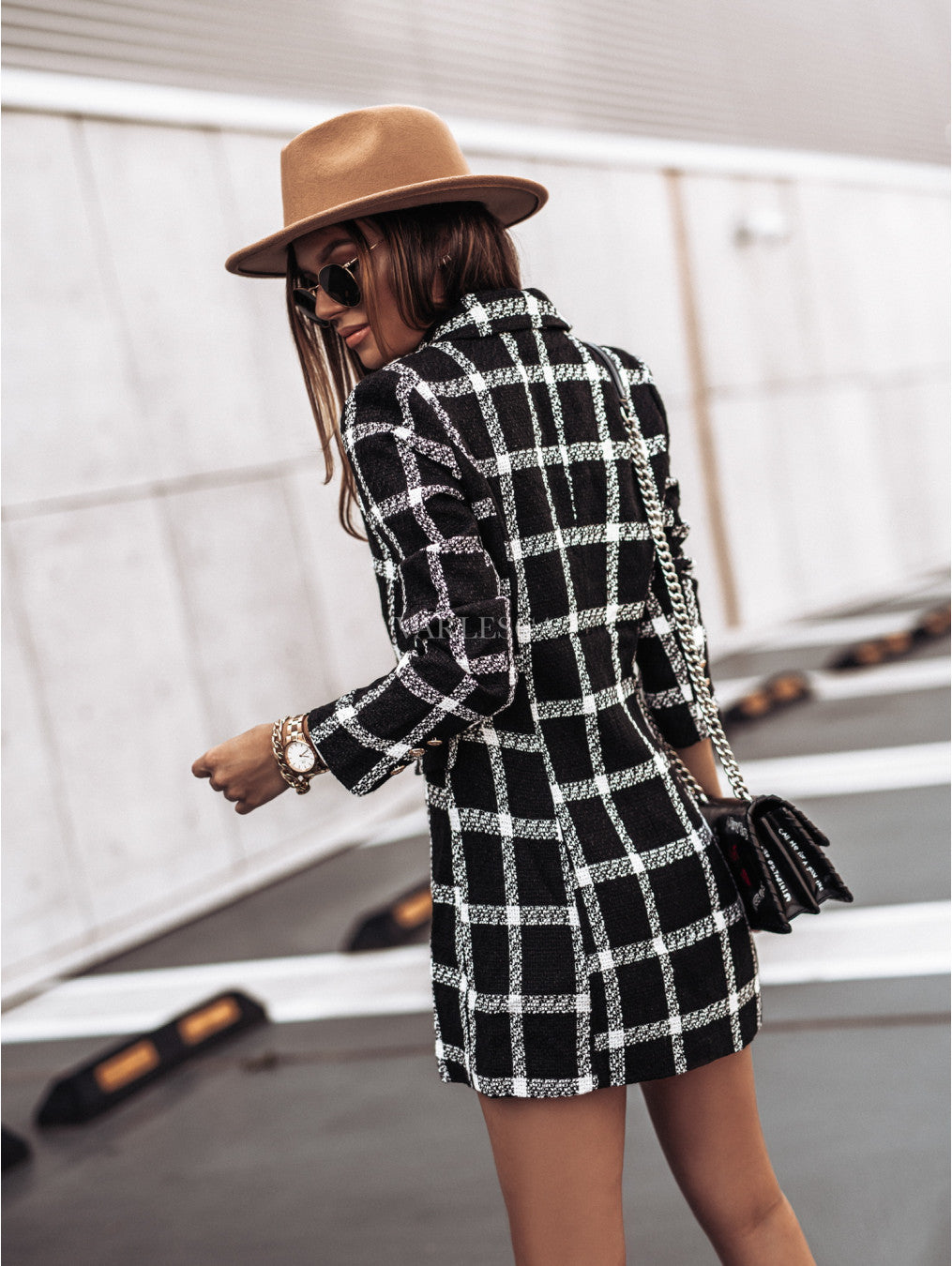 Zelie Printed Blazer Dress
