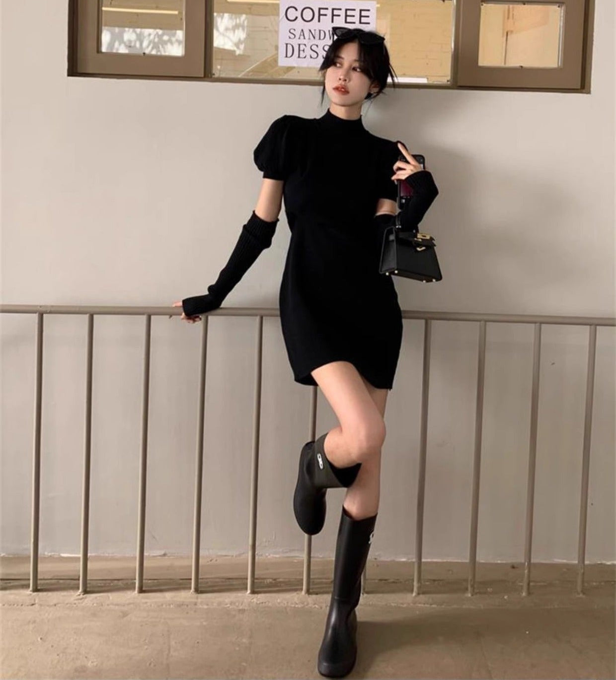 Antonia Soft Dress With Sleeves