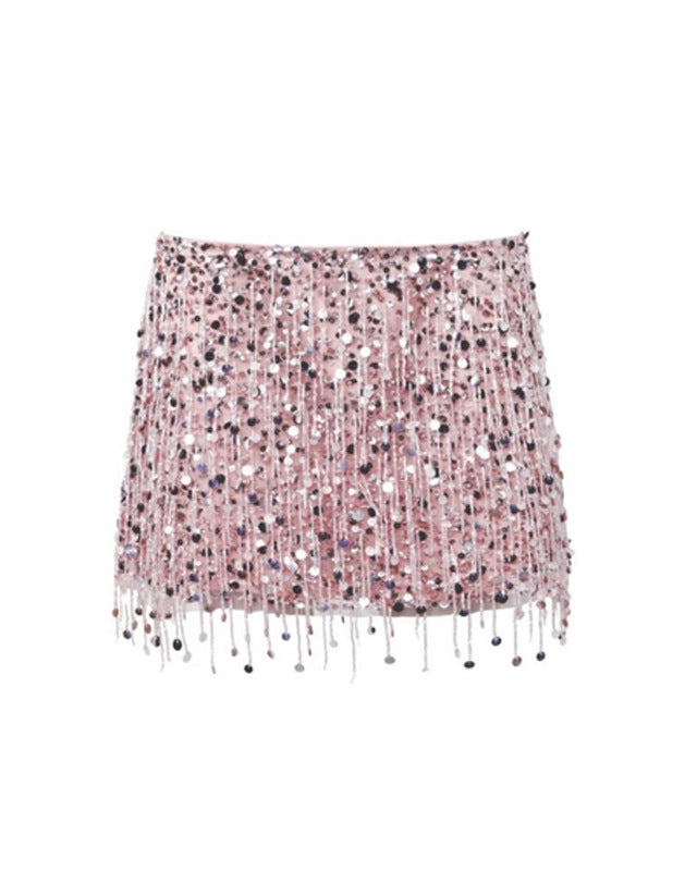 Annico Sequin Coord Skirt Set