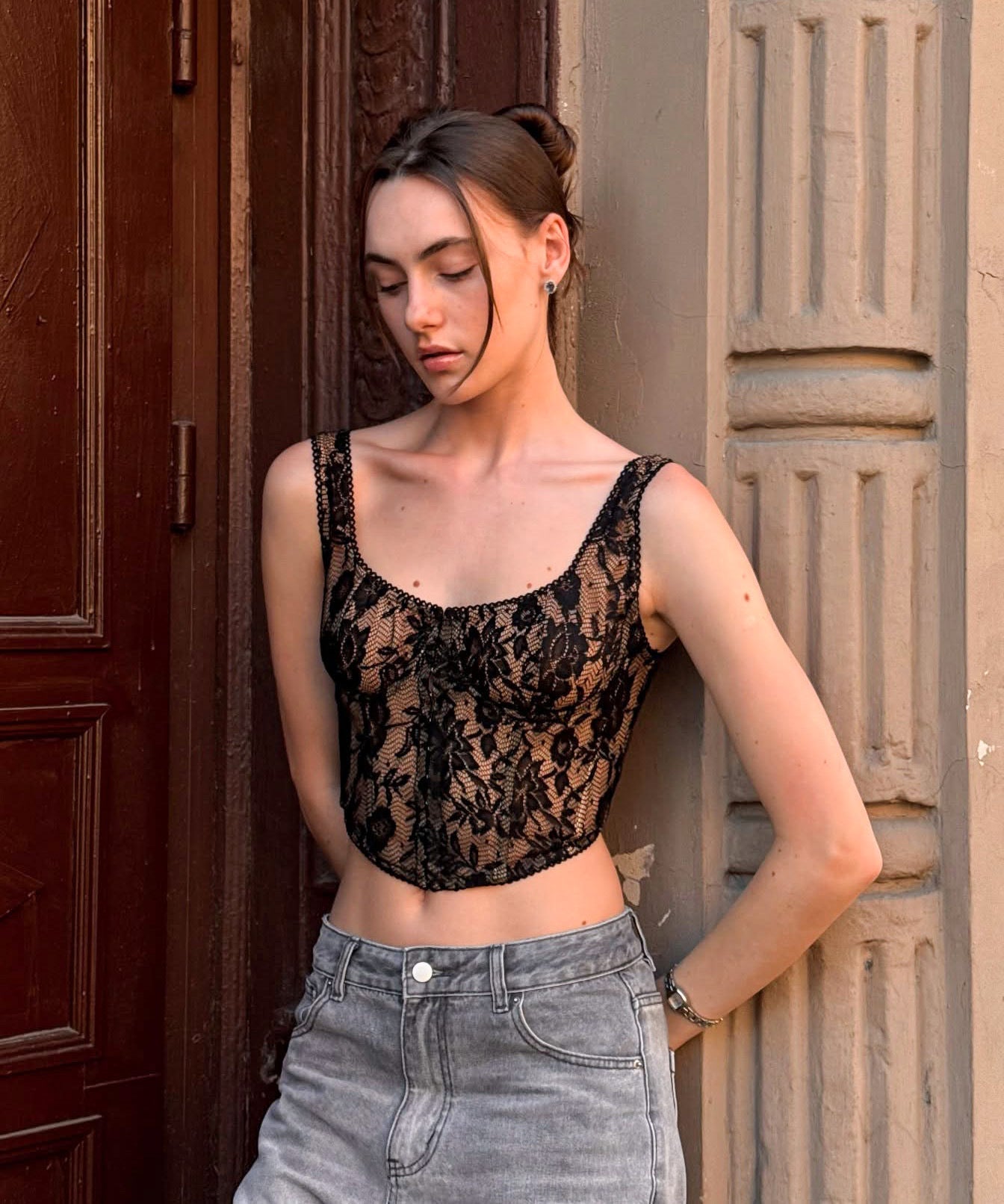 Romy Lace Crop Top