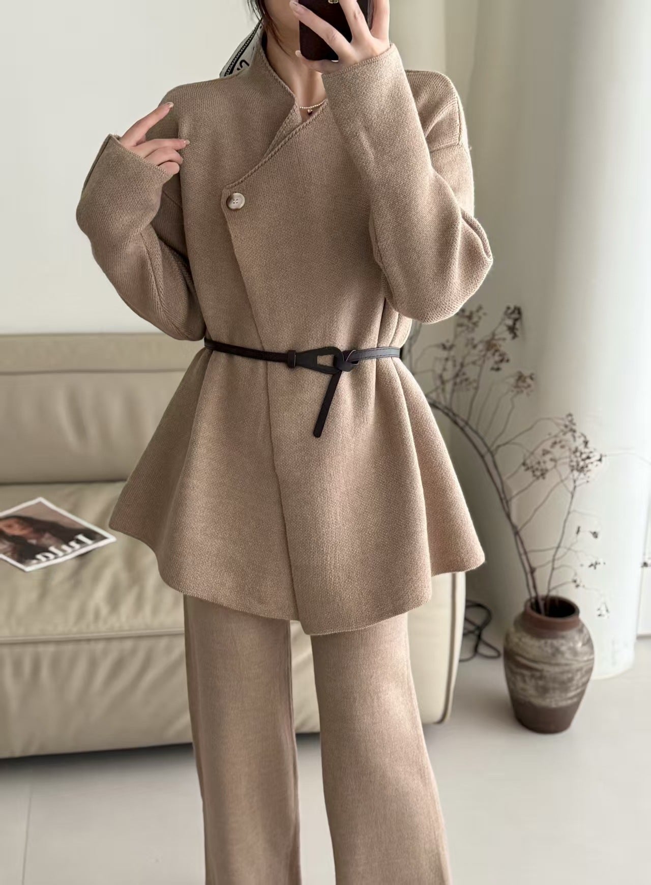 Emy Premium Coord Set With Belt