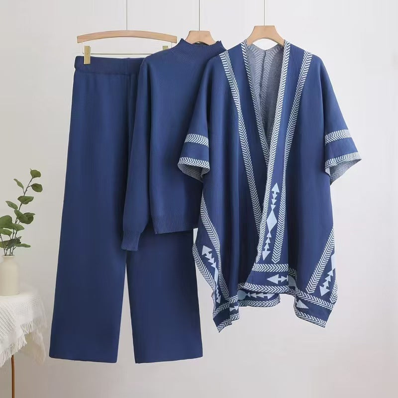 Melvin Luxe Winter Coord Set With Cape